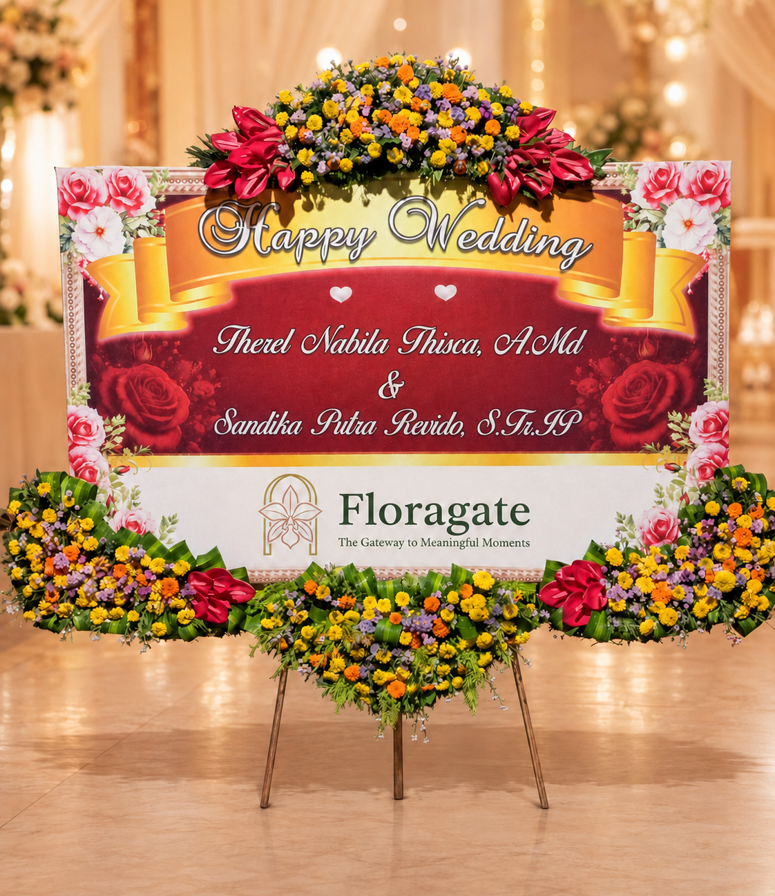 Foto Bunga Papan Wedding Malang 001 Florist Malang